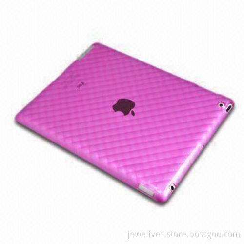TPU Cases for iPad 2G with Diamond Pattern Designed, Clear Low Profile Slip-on, Washable